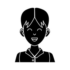 Young man cartoon icon vector illustration graphic design