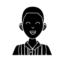 Young man cartoon icon vector illustration graphic design