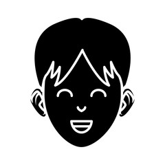 Young man cartoon icon vector illustration graphic design