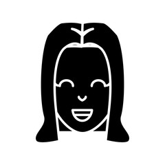 Young woman cartoon icon vector illustration graphic design