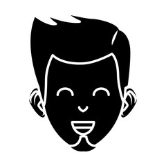 Fototapeta premium Young man cartoon icon vector illustration graphic design