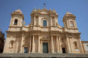 Fototapeta na wymiar The Cathedral of Syracuse. Sicily. Italy