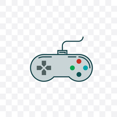Game console icon vector