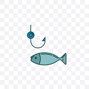 Fishing icon vector