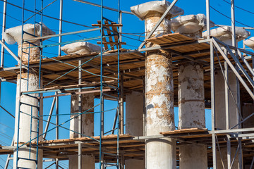 Reconstruction of ancientl colonnades.