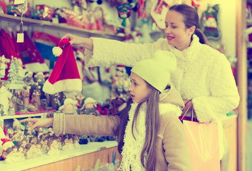 shopping at the Christmas market