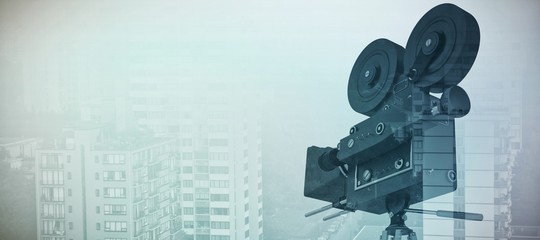 Television camera with tripod