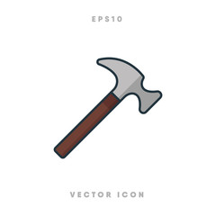 Hammer icon vector