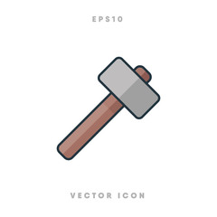 Hammer icon vector