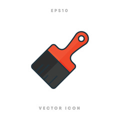 Brush icon vector