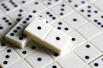 The game of dominoes, the development of logic for children and adults