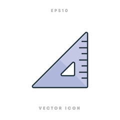 Ruler icon vector