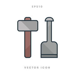 Obraz premium Construction icon vector