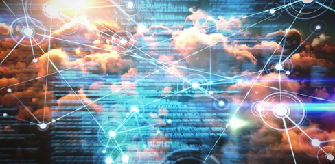 Composite image of composite image of interface connecting lines