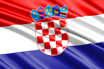 waving flag croatia © magr80