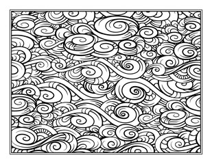 Fantasy decorative ornamental pattern page