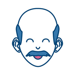 old man cartoon icon vector illustration graphic design