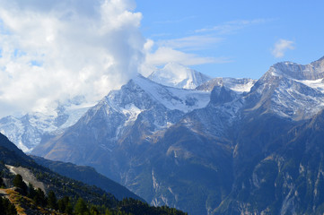Schweizer Alpen im Wallis