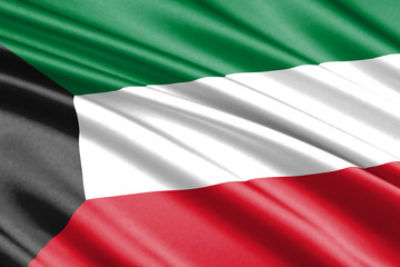 waving flag Kuwait
