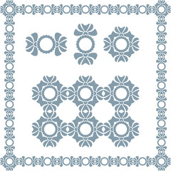 Decorative vector awards frame. Diploma