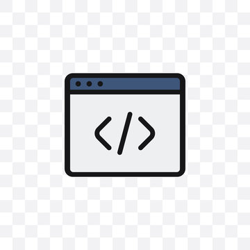 Code editor vector icon