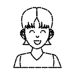 Young man cartoon icon vector illustration graphic design