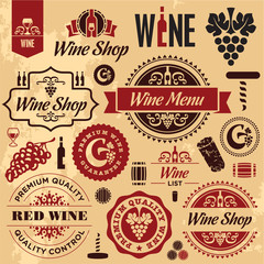 Wine labels collection