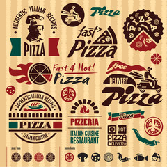 Pizza labels collection