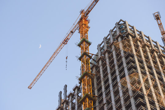 Constructing new high-rise building