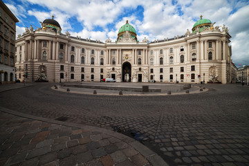 Hofburg Palace and Michaelerplatz in Vienna, Austria