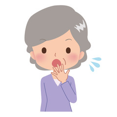 女性　シニア　イラスト