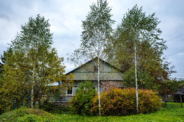 Old house, country landscape