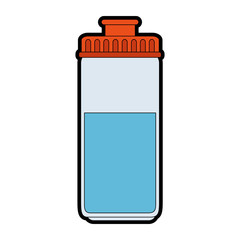 water bottle gym icon vector illustration design