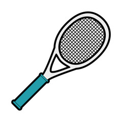 tennis sport racket icon vector illustration design