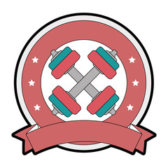 weight lifting isolated icon