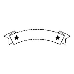 Fototapeta na wymiar ribbon with stars frame