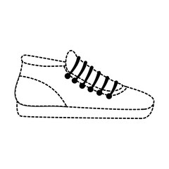 Fototapeta na wymiar sport tennis shoes isolated icon