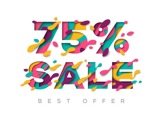 Paper cut sale 75 percent off