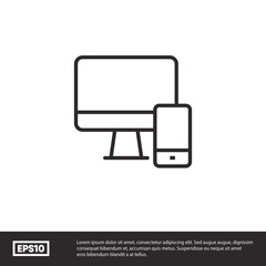 Responsive vector icon