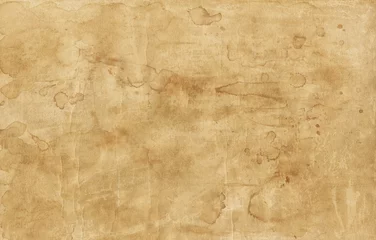 Fotobehang Retro Old brown paper texture with stains  © rottenman