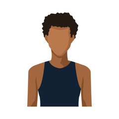 Fototapeta premium Young man cartoon icon vector illustration graphic design