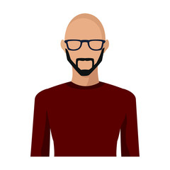 Young man cartoon icon vector illustration graphic design