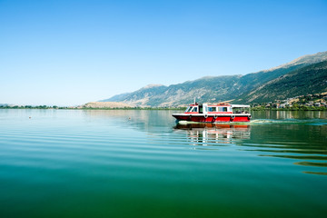 Pamvotida See in Ioannina in Griechenland
