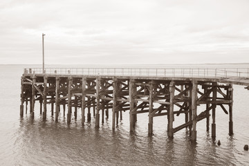 Old Pier at Trefor; Caernarfon; Wales; UK