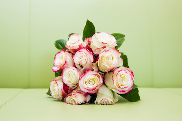 Beautiful bridal bouquet of flowers