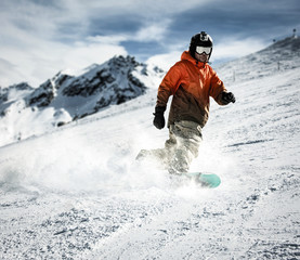 Fototapeta na wymiar winter skier 