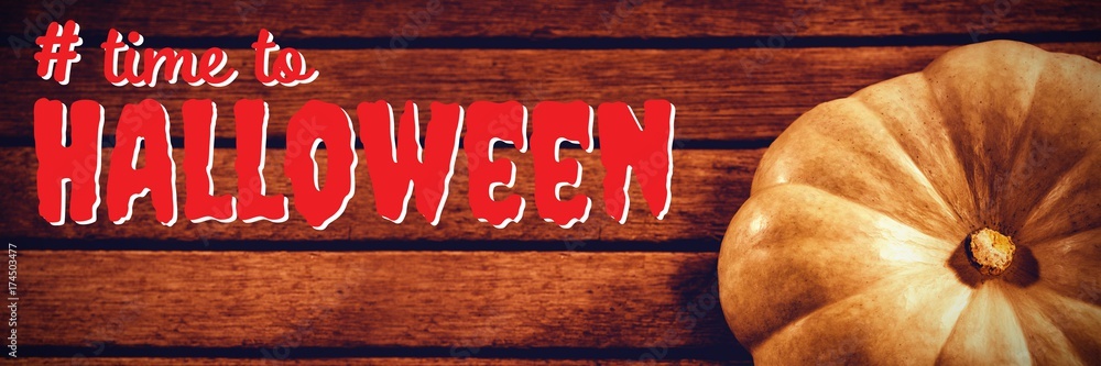Poster composite image of digital composite image of time to halloween