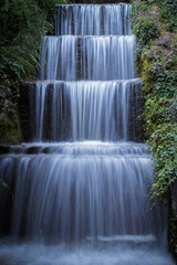 Fototapeta premium Beautiful Lush Waterfall, Wasserfall