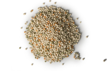 Pile of Tri-color couscous