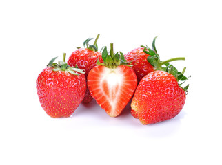 strawberry on white background